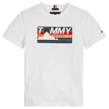 Tommy Hilfiger T-shirt Mountain Artwork 6847 White